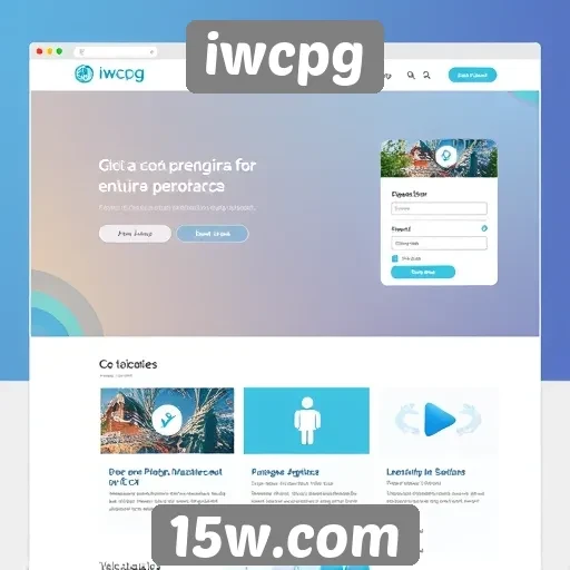 Mudanças na interface do usuário do site iwcpg